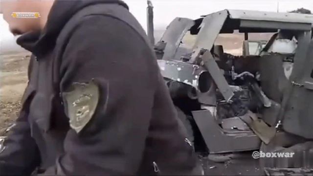 Ещё один уничтоженный в Курской области украинский бронеавтомобиль Humvee...