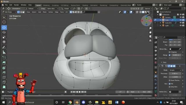|speed modeling| stylized toy freddy| Blender|