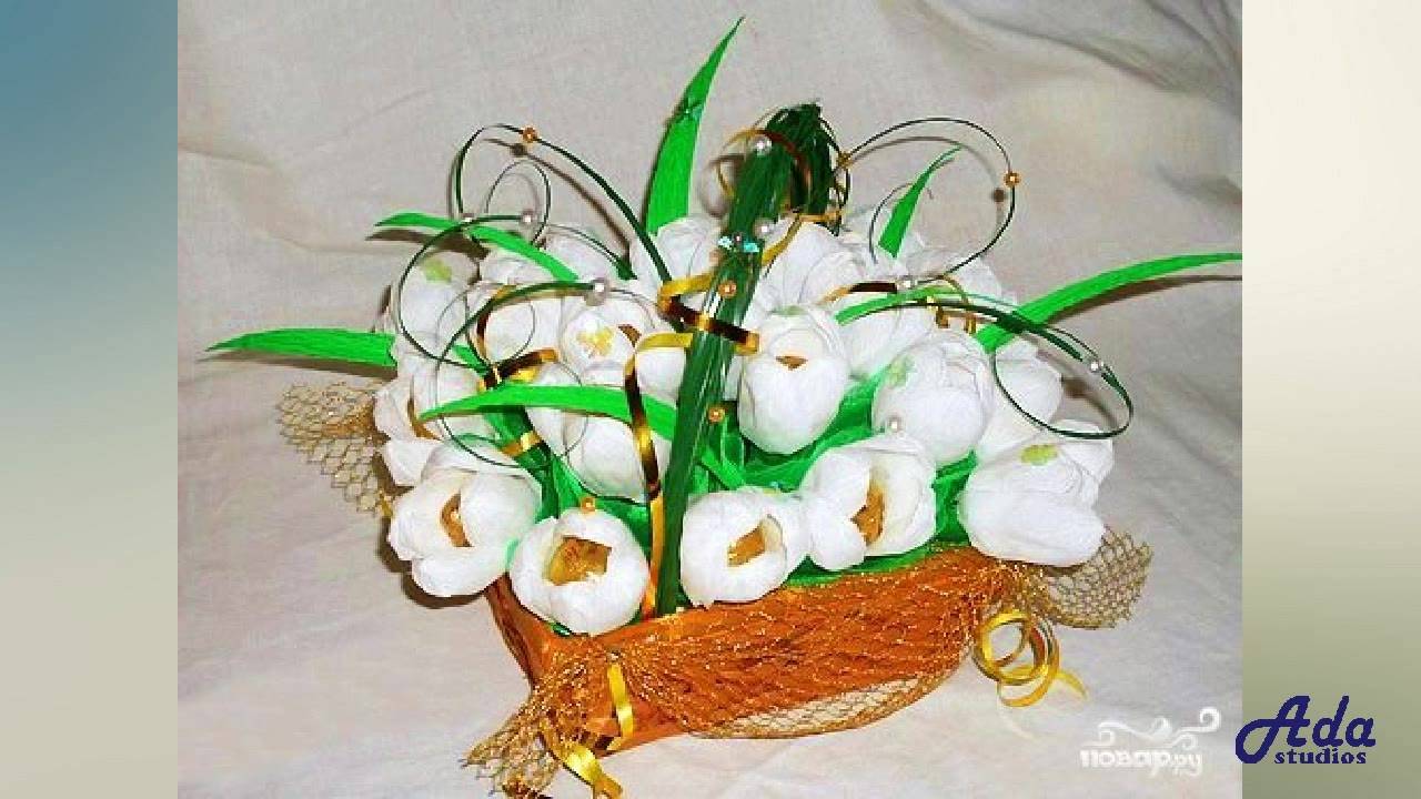 ПРОСТО БОМБА- БУКЕТ ИЗ КОНФЕТ ДЛЯ ДЕВОЧКИ