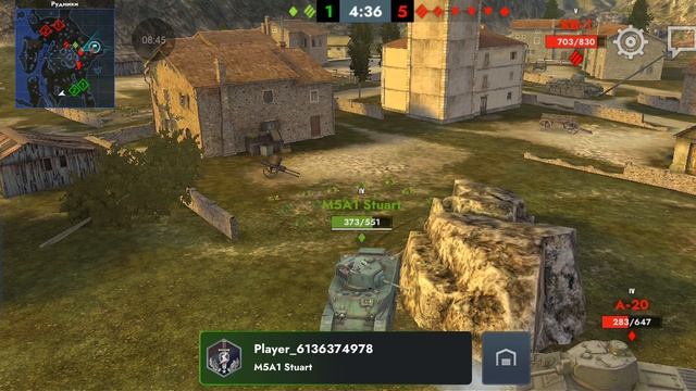 Пробую запушить танк 6 уровня СУ-100 #Игра Tanki blitz