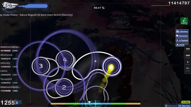 meetvurstipizza | Utada Hikaru - Sakura Nagashi (el poco maro Remix) [Eternity] +EZ 99.51%