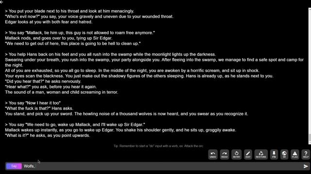 An A. I. DUNGEON Adventure Chapter 3: Sir Edgar And The Path of Arkatras