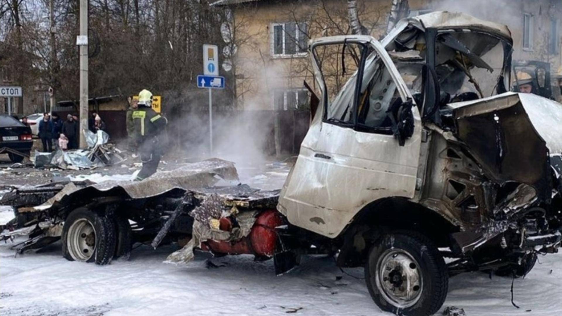 «Газель» взорвалась в Тверской области