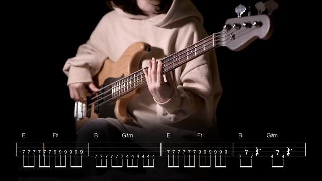 131. 데이먼스 이어(Damons Year) - Yours 【★☆☆☆☆】 (Bass Cover) | 베이스 악보[TAB]