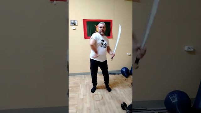 наработка фланкировки шашками