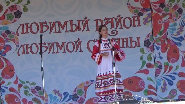 Образцовый ансамбль -" Рябинка"  на юбилее - Партизанского района