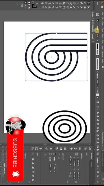 letter Bc Logo Design Illustrator - Monogram Logo tutorial || #shorts