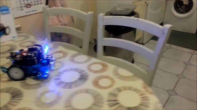 Robot Obstacle and free fall avoidance with mBot Special #ArduinoDay 2016