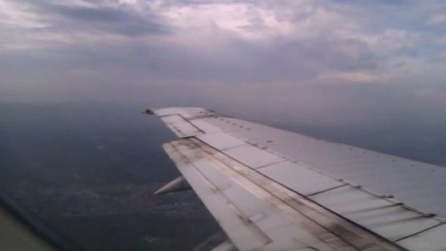 Анапа-Самара, механизация крыла. Посадка в аэропорту Курумоч.