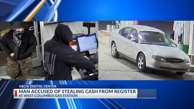 Man accused of stealing cash from register at west Columbus gas station