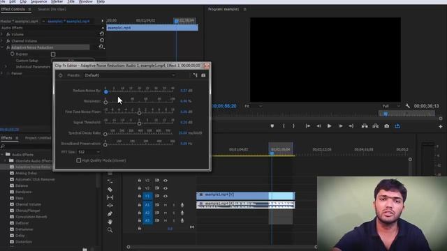 #EP-60 Reduce Noise/Noisiness (शोर) From Voice in Premiere PRO