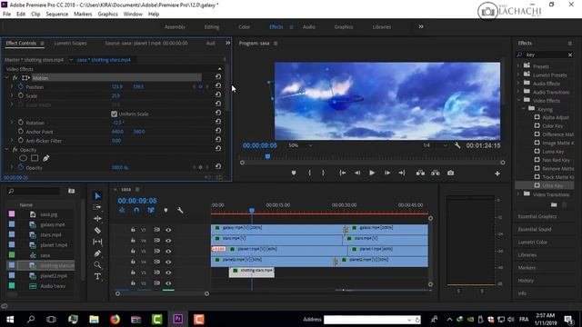GALAXY IMAGINATION - Motion Graphics Premiere Pro (SpeedArt) #LACHACHI