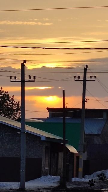 Мартовский закат по дороге домой 🌇