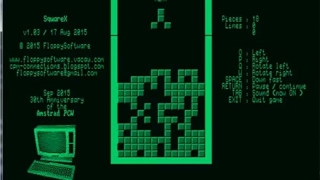 SquareX - Amstrad PCW - emulador CP-M Box 1.7.0 B - testeado Windows 7 x64