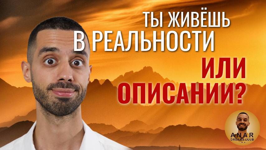 Ты живешь в реальности или описании?