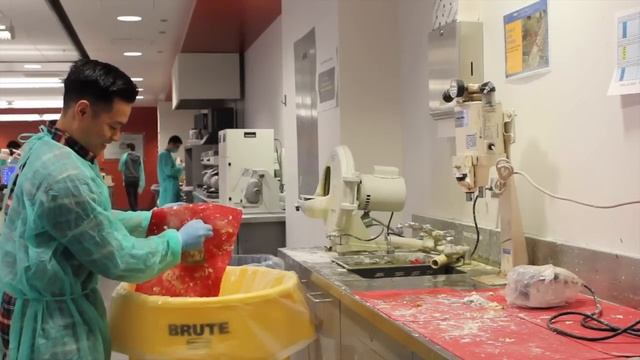 Cleaning the 4th Floor Lab