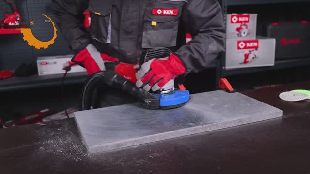 Машина шлифовальная УШМ KEN 9718E 180мм 1,2кВт с регулировкой оборотов 600-3000об/мин