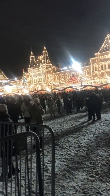За   6 часов  до  Нового 2025 года  Красная площадь #очагор #правильноепитание #snow #здоровье