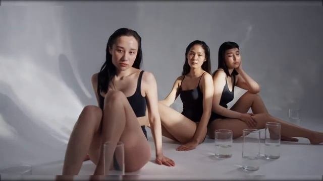 Beautiful young cute girls in black swim wear.-part 2