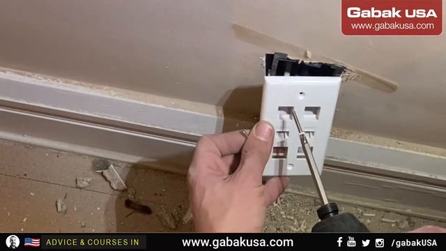 Wiring old house with ethernet cable cat6 termination and rack installation