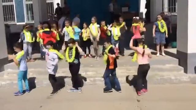 Показательное выступление первоклассников 12 мая 2018г. (акция "Лес Победы")