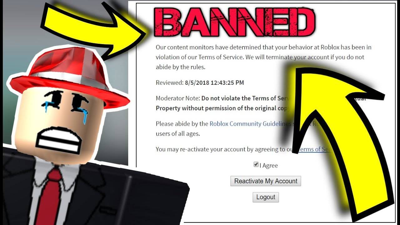 как избавится от бана в ROBLOX