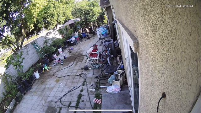 The Robber got into my backyard and stole my bicycle