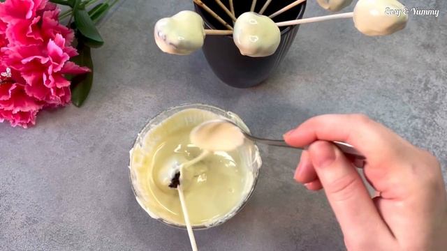 Delicious healthy dessert with only 4 ingredients. No baking, no flour | Gluten free