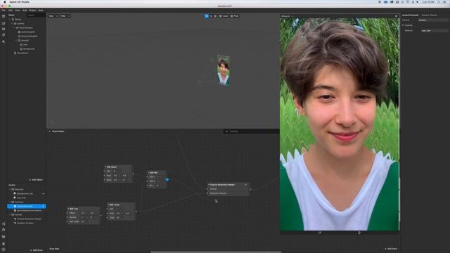 Camera Texture DISTORTION Spark AR tutorial - using SDF - Mandala