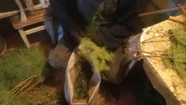 сборка пихтовых веников двух типов