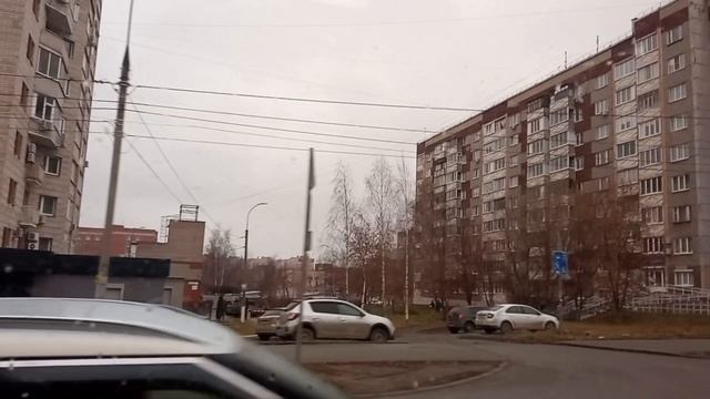 Поездка на автобусе город Ижевск. Маршрут №19. ТЦ Медведь - ЖК Цветочный город.