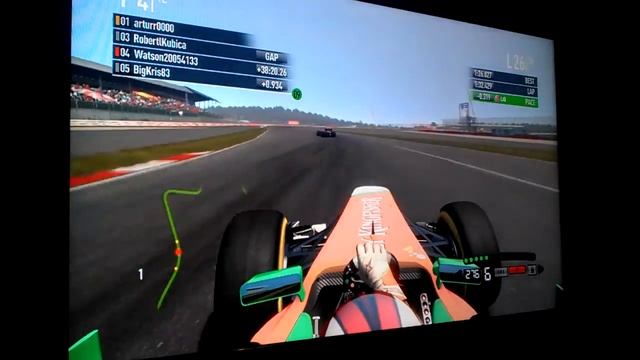 GP Silverstone  Last lap, bad tyres, lost 2 position