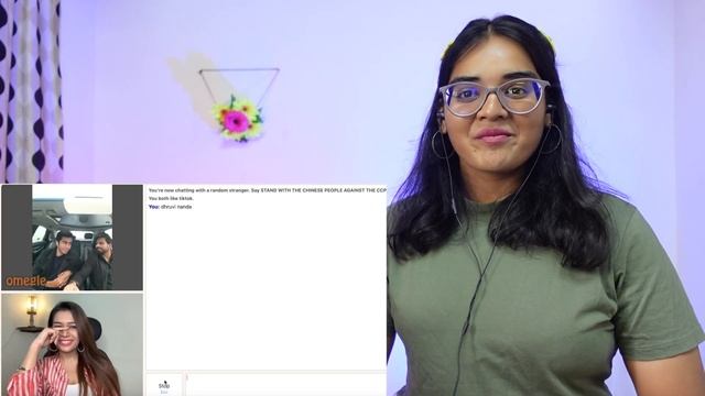 Omegle long conversation Mumbai to NY REACTION | Indian girl on Omegle |  | Dhruvi Nanda | Neha M