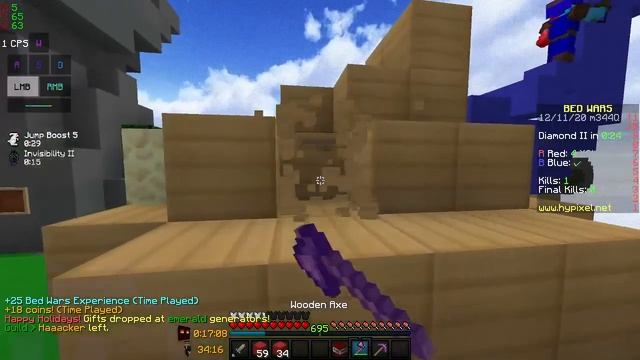 beating random fly hackers in bedwars