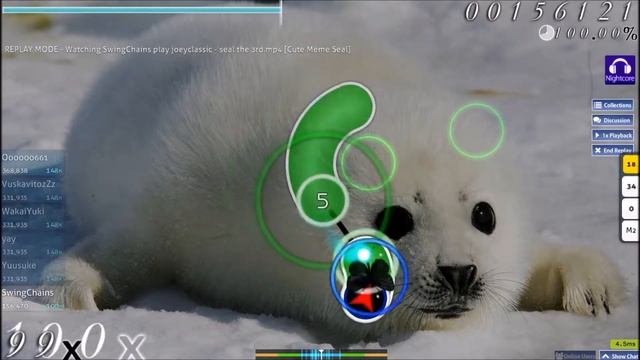 osu! joeyclassic - seal the 3rd.mp4 [Cute Meme Seal] NC FC SS