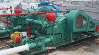 Triplex mud pump for oil drilling well service