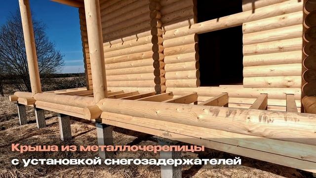 Сруб Дома 10х10 из оцилиндрованного бревна в Новой Москве
