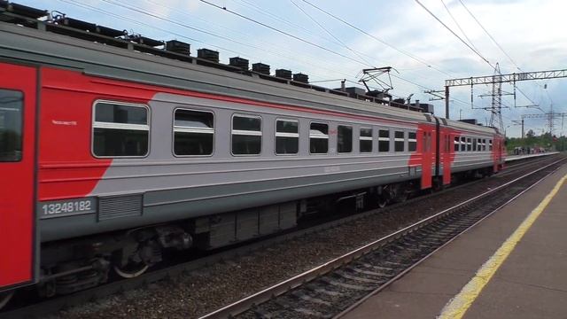Ранний кософар Электропоезд ЭД9Э-0003 сообщением Паратск - Бирюли
