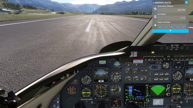 MSFS-2020.Learjet-35A landing at Telluride(KTEX)/Посадка в Теллурайде