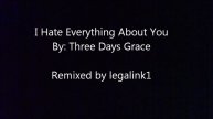 Three Days Grace I hate Everything About you {remix}