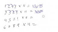 Instant way to multiply with eleven (No calculator)