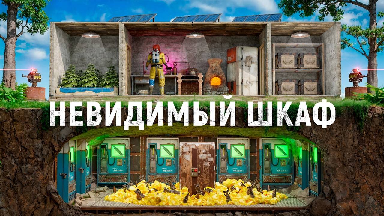 НЕВИДИМЫЙ БАГ ШКАФ В ФУНДАМЕНТЕ! МОЙ ДОМ НЕВОЗМОЖНО ЗАРЕЙДИТЬ В ИГРЕ Раст   Rust