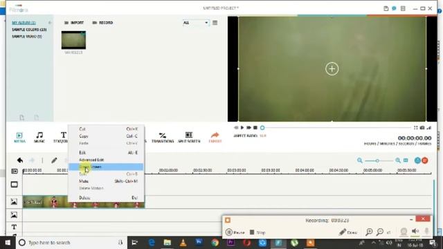 How To Chroma key / Green Screen remove in Filmora 2018 ll Hindi ll Tech Bunch