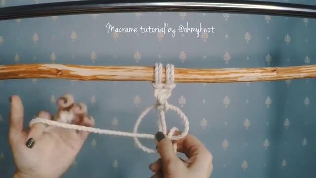 Macrame tutorial: How to tie a Half Knot Twist/Spiral Knot