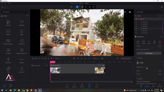 Twinmotion 2024.1 | Tutorial SERIES 02 | Creating Sequence | Animation