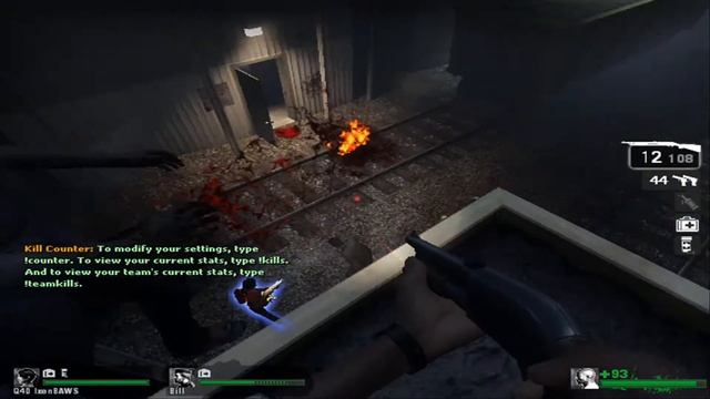 Left 4 Dead  |  2 Player Co-op | Blood Harvest | Part 2/5 | Train Tunnel