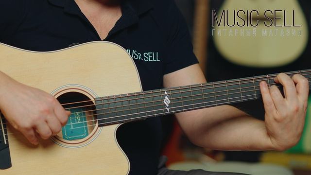 ТРАНСАКУСТИЧЕСКАЯ ГИТАРА AION ДРЕДНОУТ С ВЫРЕЗОМ - MUSIC SELL