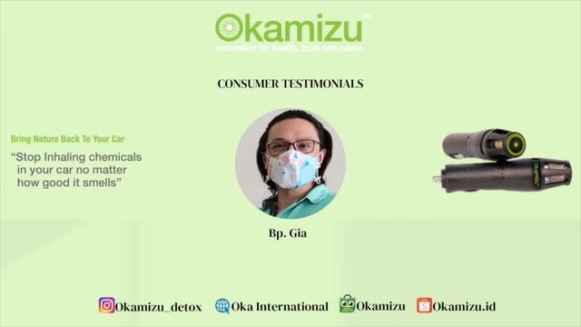 Okamizu Car Detoxifier - Consumer Testimonials (Bp. Gia Yuvianto)