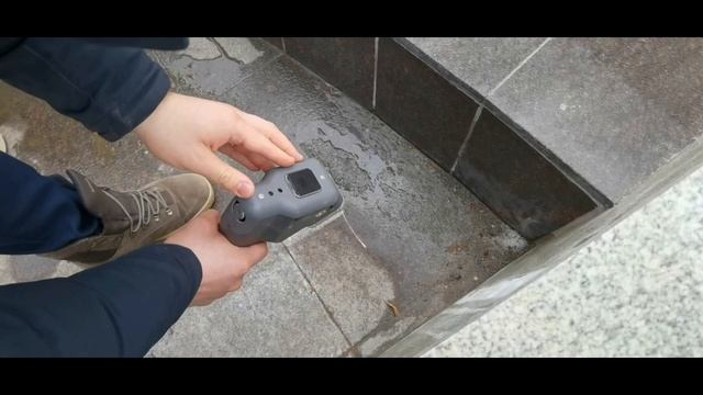 Лазерная система очистки LightClean. Работа по камню.