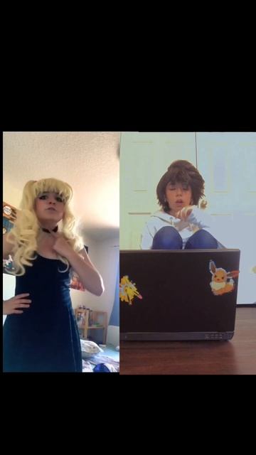 Duet w/ @anasen_cosplay  Pov: Misa distracting L #fyp #cosplay #deathnote #deathnotecosplay #llawli